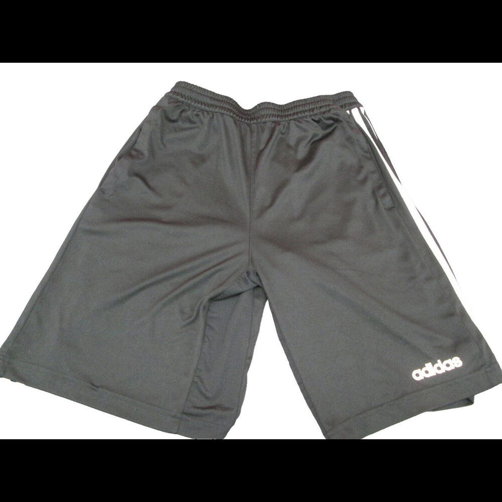 Adidas ClimaCool Shorts Mens Black Sz M - 3 Stripe With Pockets Design 2 Move